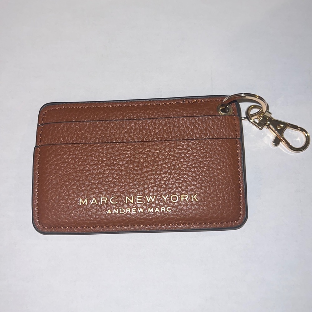 Super cute brown Marc New York card holder wallet